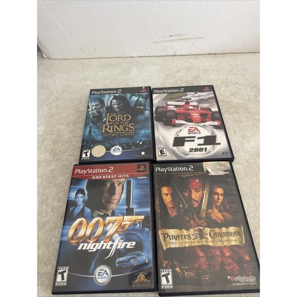 PlayStation 2 Game Lot Of 4 Lord Of Rings 007 Pirates - Picture 1 of 5